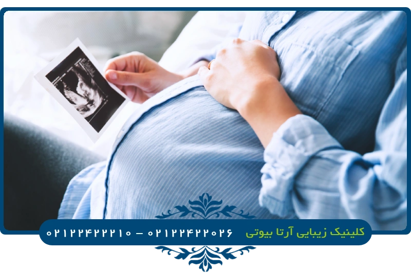 بارداری یکی از دلایل بزرگ شدن سینه است
